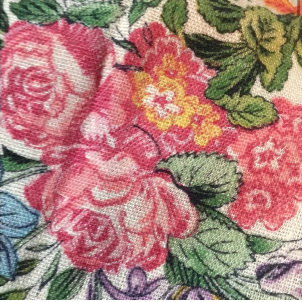 Vintage floral midi a line skirt - Picture 12 of 16